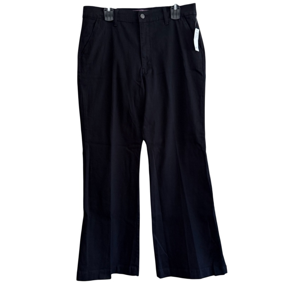 Gloria Vanderbilt Black Wide Leg Jean Trousers - Picture 2 of 8